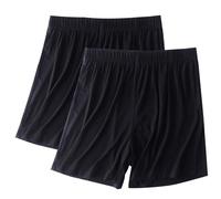 Mrat 2/3 Pcs Womens Pyjamas Shorts Elastic Waist Boxers Shorts Casual Modal Cotton Pants Nightwear Loungewear Pajamas Bottom Trousers Summer Pj Shorts Super Soft Comfy Lounge Pant Yoga Gym Running 4XL