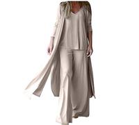 Mrat 2 Piece Outfits For Women Long Jumpsuits Sets Wide Leg Pants Workout Tops Trousers Suits Party Elegant Beach Lounge Wear Suits Streetwear Loungewear Streetwear Suits Fitness