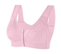 Mrat Bra for Women Front Button Wireless Non Wired Seamless Bras Front Fastening Closure Bras Soft Full Coverage Breathable Push Up Bralette Plus Size Ladie Support Bra Vest Underwear for The Elderly