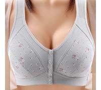 Mrat Bra for Women Front Button Wireless Non Wired Seamless Bras Front Fastening Closure Bras Soft Full Coverage Breathable Push Up Bralette Plus Size Ladie Support Bra Vest Underwear for The Elderly