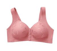 Mrat Bras for Women Front Fastening Bras Ladies Non Wired Full Support Bralettes Support Push Up Comfort Seamless Underwear Comfy Sexy Pull On Bralettes Elderly Everyday Bra Comfy Vest Tank Tops 5XL