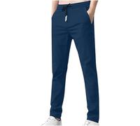 Mrat Mens Cargo Trousers Casual Work Pants Combat Trouser with Multi Pockets Elastic Waist Straight Leg Pant Workout Fitness Joggers Slim Fit Bottom Camping Hiking Work Wear Going Out Clearance UK