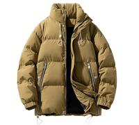 Mrat Mens Down Jacket Sale Clearance Lightweight Soft Coat Outdoor Padded Jacket Windproof Jacket Hiking Travelling Puffer Jackets Winter Warm Coat Casual Loose Quilted Jacket Climbing Plus Size 5XL