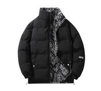 Mrat Mens Down Jackets Clearance Winter Thicken Warm Jacket Reversible Lightweight Soft Coat Windproof Jacket Outdoor Padded Jacket Hiking Puffer Jackets Loose Quilted Jacket Climbing Plus Size S-4XL