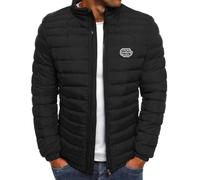 Mrat Mens Lightweight Down Jacket Sale Hooded Long Sleeve Zip Coat Floral Print Padded Cotton Quilted Coat Waterproof Windproof Puffer Coat Insulated Puffy Coat Winter Warm Loose Casual Jacket Outwear
