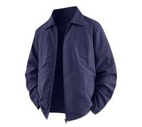 Mrat Mens Lightweight Jacket Bomber Jackets Casual Loose Fit Military Windbreaker Jackets with Pockets Baseball Cargo Coat Long Sleeve Zip Up Coats Windproof Biker Sportswear Outwear Solid Color M-4XL