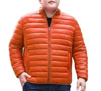 Mrat Men's Lightweight Padded Jacket Windproof Quilted Coat Insulated Puffy Coat Winter Warm Outdoor Puffer Jackets Water Resistant Down Jacket Hiking Travelling Camping Plus Size 5XL