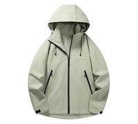 Mrat Mens Lightweight Waterproof Jacket Hooded Breathable Raincoat Shell for Outdoor Casual Lightweight Coats Windbreaker Jacket with Zip Pocket Golf Mountain Hiking Rain Jackets Travel Cycling Sports
