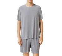 Mrat Mens Short Pyjamas Sets Nightwear PJs Two Piece Outfit Cool-Touch Sleepwear Round Neck T-Shirt Top Shorts Bottoms Summer Breathable & Moisture-Wicking Suits for Men Loungewear Homewear L-4XL