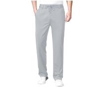 Mrat Mens Trousers Casual Summer Pants Lightweight Drawstring Elasticated Waist Trousers with Pockets Formal Business Work Office Bottoms Solid Color Comfy Soft Pant Breathable Loose Fit Jogging L-5XL