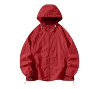Mrat Men's UPF 50+ Light Jacket Full Zip Sun Screen Protection Hoodies Long Sleeve Sun Tops Windbreaker Lightweight Thin Coat Quick Dry Camping Walking Hiking Fishing Outdoor UK s