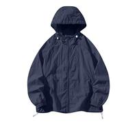 Mrat Men's UPF 50+ Light Jacket Sale Full Zip Sun Screen Protection Hoodies Long Sleeve Sun Tops Windbreaker Lightweight Thin Coat Quick Dry Camping Walking Hiking Fishing Outdoor UK Deals Promotion