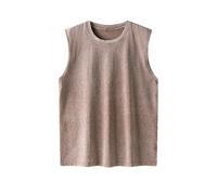 Mrat Men's Vests Athletic Summer Workout Tank Top Vintage Bodybuilding Sleeveless Gym Vest Cotton Essentials Fitness Quick Dry Tee Sun Protection Muscle Fit T-Shirts Sports Casual Shirt Everyday wear