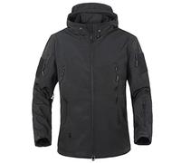 Mrat Mens Waterproof Jacket Fleece Lined Warm Jackets Full Zip Tactical Jackets Windproof Outdoor Winter Coat Lightweight Soft Military Work Fluff Tops Hiking Fishing Hunting Climbing