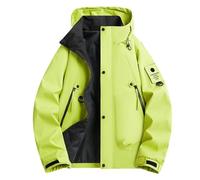 Mrat Mens Waterproof Jacket Outdoor Hooded Windbreak Coat Lightweight Casual Breathable Cargo Rain Jackets Windproof Sportwear Fishing Hunting Climbing Hiking Quick Dry Solid Color Plus Size Uk S-4XL