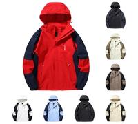 Mrat Mens Waterproof Jacket Windproof Outdoor Softshell Jackets Hooded Zip Coats Lightweight Insulated Windbreaker Raincoats Pullover Sun Protection Mountain Hiking Golf Running 10 12 14 16 18 20 22