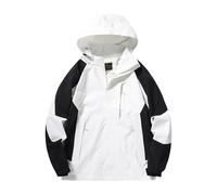 Mrat Mens Waterproof Jacket Windproof Outdoor Softshell Jackets Hooded Zip Coats Lightweight Insulated Windbreaker Raincoats Pullover Sun Protection Mountain Hiking Golf Running 10 12 14 16 18 20 22