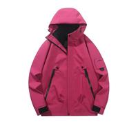 Mrat Mens Waterproof Jackets Hooded Windproof Outdoor Jacket Breathable Lightweight Coat with Zipper Pockets Men's Windbreaker Shell Jacket Raincoat Camping Hiking Hunting Fishing Walking Uk S-3XL