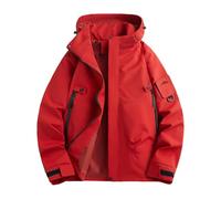 Mrat Mens Waterproof Jackets Hooded Windproof Outdoor Jacket Breathable Lightweight Coat with Zipper Pockets Men's Windbreaker Shell Jacket Raincoat Camping Hiking Hunting Fishing Walking Uk S-3XL