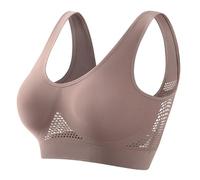 Mrat Sports Bras Women Non Wired Push Up Bra No Padded Wirefree Underwear Comfort Soft High Impact Bra Seamless Full Coverage Soft Bralette Everyday Bras Workout Yoga Running Gym Clearance 5XL