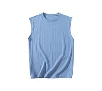 Mrat Tank Tops for Men UK Cotton Workout T Shirt Qucik Dry Moisture Wicking Vest Summmer Sleeveless Muscle Top Quick Dry Breathable Lightweight Undershirts Casual Loose Tee Athletic Gym Running 5XL