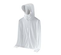 Mrat UPF 50+ Men's Long Sleeve Tops with Hoodie Sun Protection Fishing T-Shirt Mask UV Hooded Neck Gaiter Shirts Outdoor Elastic Rash Guard Top Breathable Lightweight Jacket Hiking Running Athletic