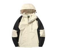 Mrat Waterproof Jacket Men Windproof Outdoor Softshell Jackets with Hooded Long Sleeve Zip Coats Lightweight Insulated Windbreaker Raincoats Pullover Sun Protection Mountain Hiking Golf Running M-5XL