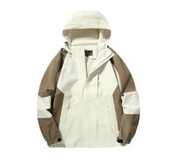 Mrat Waterproof Jacket Men Windproof Outdoor Softshell Jackets with Hooded Long Sleeve Zip Coats Lightweight Insulated Windbreaker Raincoats Pullover Sun Protection Mountain Hiking Golf Running M-5XL