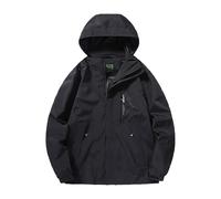 Mrat Waterproof Jacket Men Windproof Outdoor Softshell Jackets with Hooded Long Sleeve Zip Coats Lightweight Insulated Windbreaker Raincoats Pullover Sun Protection Mountain Hiking Golf Running M-5XL