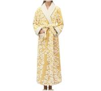 Mrat Women’s Luxury Dressing Gown Super Soft Fleece Bath Robe Jacquard Bathrobe Oversized Sherpa Shaggy Bathrobe Loungewear Comfy Pyjamas Nightwear Long Sleeve Fluffy Fluffy Nightgown Sleepwear