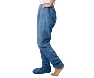 Mrat Women’s Teddy Fleece Trousers Winter Plush Fluffy Pajama Solid Comfy Soft Warm Fleece Lounge Thermal Sherpa Long Pants Ladies Loose Pants Sleepwear Nightwear Pjs Bottoms Workout Gym Plus Size 4XL