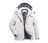 Mrat Womens 3 in 1 Jacket Water Resistant Rain Jacket Adjustable Hood Ladies Triclimate Packable Hood Walking Windbreaker Outerwear Climbing Hiking Clothes Lightweight Soft Raincoat Ski Sportswear