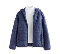 Mrat Women's Lightweight Puffer Jacket, Warm Packable Quilted Down Coat with Hood, Transitional Padded Winter Jacket for Ladies, Pockets, Windproof Outdoor Zip Up Jackets,Solid Ski Hiking Travel M-3XL