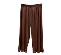 Mrat Women's Pyjamas Bottoms Cropped Pants Soft Loungewear Modal Cotton Sleeping Shorts Ladies Pjs Lightweight Knee Length Summer Casual Loose Capris Trouser Sleepwear Homewear 8 10 12 14 16