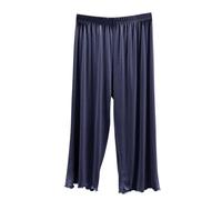 Mrat Women's Pyjamas Bottoms Cropped Pants Super Soft Loungewear Modal Cotton Sleeping Shorts Ladies Pj Bottom Lightweight Knee Length Summer Casual Loose Fit Capris Trousers Sleepwear Homewear