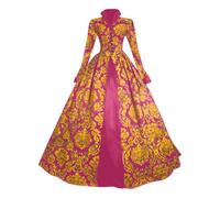 Mrat Women's Renaissance Ball Gown Retro Medieval Dress Rococo Baroque Ball Dresses Vintage Victorian Dress Palace Fancy Plus Size Party Poplin Lolita Gothic Punk Halloween Costume
