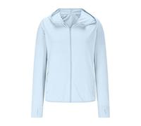 Mrat Women's Sun Protection Tops UPF 50+ Sun Protection Hoodie Long Sleeve Full Zip Jacket Athletic Running Outdoor Gym Sports Shirts Lightweight SPF Top Clothing Yoga Hiking Fishing Uk Plus Size 8-22