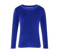 Mrat Womens Tops Velvet Long Sleeve Sweatshirts Ladies Elegant Solid Color T Shirts Vintage Blouse Casual Tunic Tops Tees Loose Pullover Cozy Soft Warm Shirts Sweater Work Office Sale Plus Size M-4XL