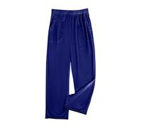 Mrat Womens Velour Velvet Trouser Ladies Warm Party Wear Flared Soft Pants Elasticated Wide Leg Bottoms High Waist Regular Pants Solid Color Casual Pants with Pocket Ladies Palazzo Trousers Clearance