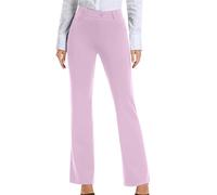 Mrat Work Trousers for Women UK Ladies Elegant Slim Office Smart Stretch Suit Pants Bootcut Yoga Pants Tummy Control Jogging Tailored High Elasticated Waist Straight Leg Bottoms Business Workout