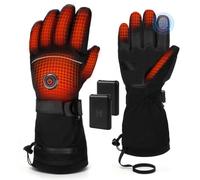 MRAWARM Heated Gloves for Men Women (Black-UK, M)