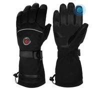 MRAWARM Heated Gloves for Men Women (Carbon Black-UK, L)