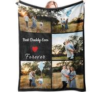 Mraxovid Personalised Blanket, Custom Blanket With Photo, Customised Photo Blankets Gifts for Adults Kids, Throw Gifts for Mum, Dad, Boyfriend, Girlfriend