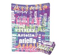 Mraxovid Personalised Blanket with Name for Baby Adults Customised Name Throw Blanket Personalised Gifts Name Blanket for Christmas Birthday Valentines Day