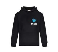 MrBeast Beast Games Kids Hoodie, Black Gaming Sweatshirt with Logo Print (UK, Age, 9 Years, 10 Years, black)
