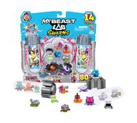MrBeast Lab Swarms Battle Fusion Series Mega Lab Pack - Includes 14 Micro Beasts with Ultra Rare Hammerhead, 80+ to Collect, Stickers & Stackable Fusion Caps for Display
