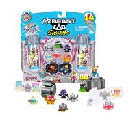 MrBeast Lab Swarms Battle Fusion Series Mega Lab Pack - Includes 14 Micro Beasts with Ultra Rare Venus Bear Trap, 80+ to Collect, Stickers & Stackable Fusion Caps for Display
