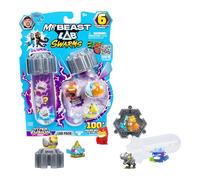MrBeast Lab Swarms Hyper Fusion Series, Collect 100+ Unique Hyper Fusion Swarms, Lab Pack Includes 6 Micro Beasts, 6 Collectible Stickers & 2 Stackable Fusion Caps To Build Out Your Own MrBeast Lab