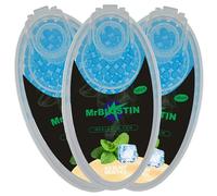 MrBlastin 300 pcs 3 Packs of 100 Ice Blast Menthol Mint Cigarette Crushballs - Dispenser Case of Flavoured Pop Crush Balls Aroma Capsules for Filter Tips Insertion, Click-On Beads