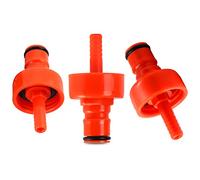 MRbrew Plastic Carbonation Cap, 3 PCS Ball Lock Keg Post Carbonation Cap 5/16'' Barb Homebrew Soda Beer Drink Carbonation PET Bottle Counter Pressure Bottle Filling Cap